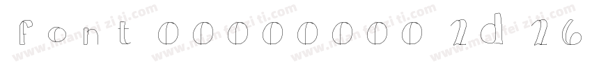 font 00000000 2d 26bc 93字体转换